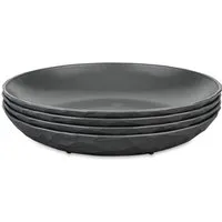 KOZIOL Speiseteller CLUB PLATE, Teller Set, 4-tlg., spülmaschinengeeignet, melaminfrei, 220 mm