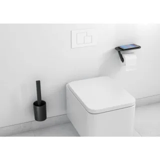 hansgrohe WallStoris Toilettenset 27969670 aus Kunststoff, Mattschwarz