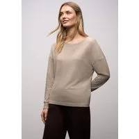 STREET ONE Langarmshirt im Melange Look