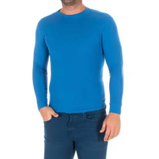 Langärmliges Herren-T-Shirt mit halbhohem Kragen 1625-H