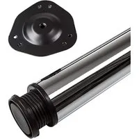 SO-TECH® Tischbein Ø 76 / 80 mm, belastbar bis 75 kg pro Stück, H: 82cm, Stahl, Chrom poliert, höhenverstellbar bis 32mm, 1x