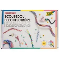 Folia Bastelband Scoubidou Flechtschnüre Armbänder KREATIV BOX Bastelset 197 tlg.
