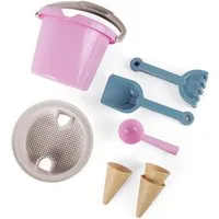 dantoy Sandform-Set Sandspielzeug Sandspiel-Set Thorbjorn 8-teilig rosa