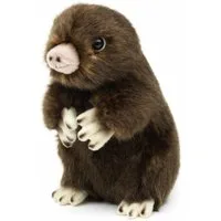Teddys Rothenburg Kuscheltier Maulwurf 14 cm klein stehend Plüschtier Stoffmaulwurf (Stofftier, Plüschmaulwurf)