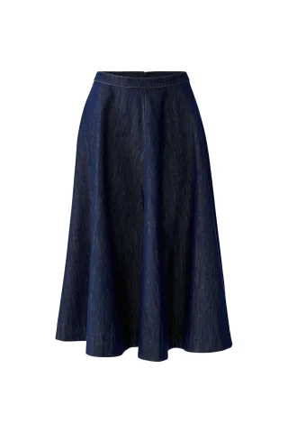 Oui - A-Linien-Rock raw denim - Gr. - 38
