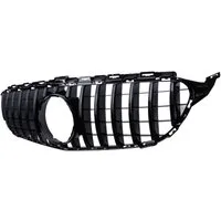 LLCTOOLS Kfz-Schmutzfänger Kühlergrill Schwarz Glanz passend für C Klasse W205 Panamericana, Front