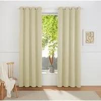 OTTO home Vorhang SOLA (1 St), Ösen, verdunkelnd, Polyester, blickdicht, Ösen-Aufhängung, wärmeabweisend, 1er oder 2er Set
