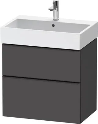 Duravit D-Neo Waschtischunterbau wandhängend Graphit Matt 684x442x625 mm - DE43720BD490000 DE43720BD490000
