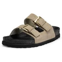 vitaform Damen Pantoletten Veloursleder Pantolette