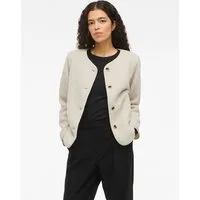 Vila Plüschjacke VIADA TEDDY JACKET Kunstfaser
