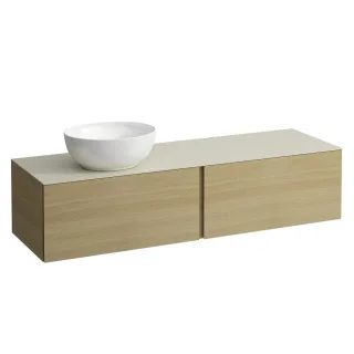 LAUFEN Waschtischunterschrank und Waschtischplatte ALESSI 500x1600x370  H4313550972501