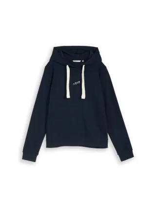 Denim Tom Tailor - Hoodie Sweatshirt mit Stickerei sky captain blue - Gr. - XS