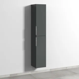 Sanipa 3way Hochschrank mit 2 Türen, Anthrazit-Matt UM09122