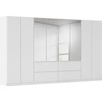 rauch Drehtürenschrank Schrank Garderobe MAINZ Breiten 91/136/181/226/271/315/360, Höhe 210cm (3 verschiedene Ausstattungen BASIC/CLASSIC/PREMIUM (inkl. SOFT-CLOSE) grifflose Front, Außentüren mit Push-to-Open Funktion MADE IN GERMANY
