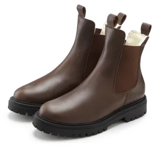 Elbsand Stiefelette "Chelseaboots, Stiefel, Boots, Winterstiefel, Schlupfstiefel" aus Leder mit Warmfutter