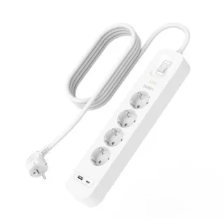 Belkin Steckdosenleiste 4-fach + USB-A+C,525J,18W,2m SRB001vf2MV2