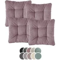 XDREAM Stuhlkissen Sitzkissen Set (2er & 4er) für Stühle und Bänke, robuste Polsterauflage für indoor und outdoor, 38x38x6 cm