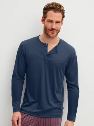CALIDA - HERREN Shirt langarm night shadow - Gr. - L