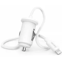 Hama KFZ Schnell-Ladekabel Lightning 18W USB PD Smartphone-Ladegerät (Lade-Adapter Auto Ladegerät Schnellladung Power Delivery)
