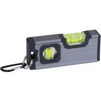 Easy Gifts Wasserwaage Mini-Wasserwage / mit Karabiner / magnetisch