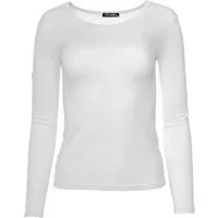 Muse Rundhalsshirt Basic Rundhals Langarmshirt Skinny Fit 1093-O