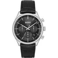 BOSS Chronograph GREGOR 1514049, Quarzuhr, Herrenuhr, Armbanduhr, Stoppfunktion, Lederarmband