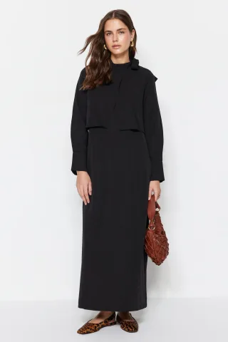 Langes, gerades Damen-Hijab-Kleid für Freizeit und Alltag