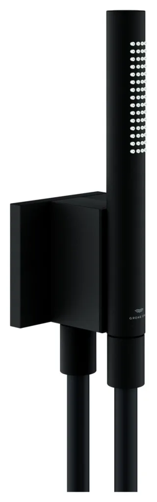 GROHE Handbrause-Set Rainshower Aqua Stick, 105006 2 Stahl 9,5 l/min phantom black, 105006KF00 105006KF00