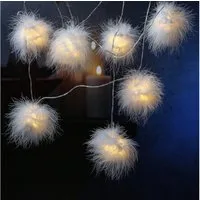 MARELIDA LED-Lichterkette Schneebälle 26 leuchtende Bälle 10m Winter Dekolichterketteweiß, 26-flammig