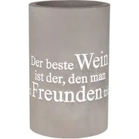 räder design stories Weinkühler Flaschenkühler Der beste Wein grau 21,5cm