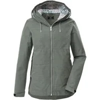 Killtec Funktionsjacke KOS 62 WMN JCKT Leichte, wasserdichte Damenjacke mit verstellbarer Kapuze