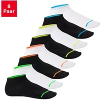 Footstar Sneakersocken Damen & Herren Sneaker Socken (8 Paar) Neon Sportsocken (8-Paar)