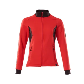 MASCOT Damen Sweatshirt mit Reißverschluss ACCELERATE Verkehrsrot / Schwarz L - 18494-962-20209-L