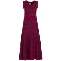 Vishes Maxikleid Langes Kleid Jersey Baumwolle Ornament Print Ärmellos Alternative Mode, Boho, Hippie, Ethno, Festival