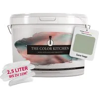 A.S. Création Wand- und Deckenfarbe Seidenmatt Innenfarbe THE COLOR KITCHEN, für Wohnzimmer Schlafzimmer Flur Küche, versch. Grüntöne