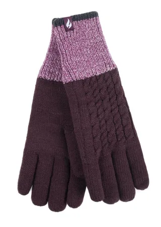 Heat Holders - Damen Thermohandschuhe für den Winter im Kisdon Style - Mulberry