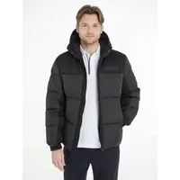 Tommy Hilfiger Steppjacke NEW YORK HOODED JACKET hochgeschlossene Winterjacke, wasserabweisend, verstellbare Ärmel