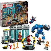LEGO® Iron Mans Labor: Halle der Rüstungen (76315), LEGO Super Heroes Konstruktionsspielsteine, (384 St), Made in Europe