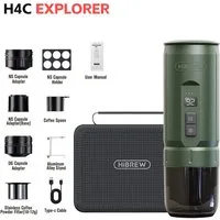 HiBREW Kapselmaschine, 20 Bar Druck, 7500mAh entnehmbarere Batterie
