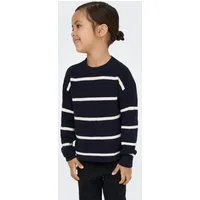 KIDS ONLY Strickpullover KMGFRANCA LIFE SHORT LS STRIPE KNT NOOS Viskosemischung, loose fit