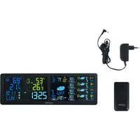 shop'n smile ideoon WLAN Wetterstation App & XXL Display Außensensor Reichweite bis 50 m Innenwetterstation (UV, Luftdruck, Funkleistung 0,5 dBm, Innen-/Außensensor, Funk 433 MHz)