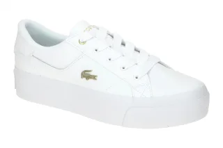 Lacoste CFA0005 Plateau Sneaker Damen wei?/gold Online Shop