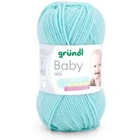 Gründl Wolle Baby uni 50g Babywolle zum Stricken und Häkeln Häkelwolle, 150,00 m (Strickgarn, Handstrickgarn, Strickwolle, hautfreundlich, spreichelecht), weich und pflegeleicht