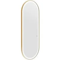 Physa Ganzkörperspiegel 70 x 180 cm Friseurspiegel mit LED-Beleuchtung extradünn oval Spiegel
