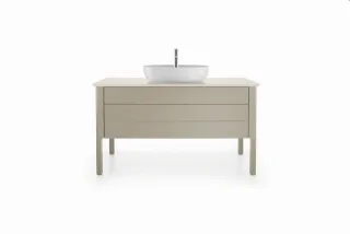 Duravit Luv Konsolenwaschtischunterbau bodenstehend Taupe Seidenmatt 1338x570x743 mm - LU956106060 LU956106060