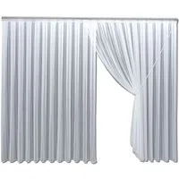 Gardinen by Justyna Gardine Y. Kruvaze Gardine Schlicht, Kräuselband, transparent, Polyester, Fertiggardine,Hochwertigegardine,Turkischegardine,Faltengardine,Store