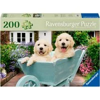 Ravensburger Puzzle Feel Well & Puzzle, Golden Retriever, 200 Puzzleteile, XL, für Erwachsene, Made in Europe