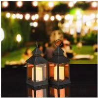 relaxdays LED Laterne 8 x LED Laterne
