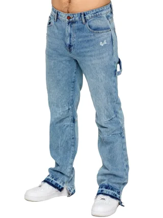 Enzo Milano | Herren Jeans mit geteiltem Saum