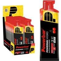 PowerBar PowerGel Hydro Cherry High Carb Energie Gel Natrium Koffein 24 x 67 ml Gel, Packung à 24 St., 1.608 ml